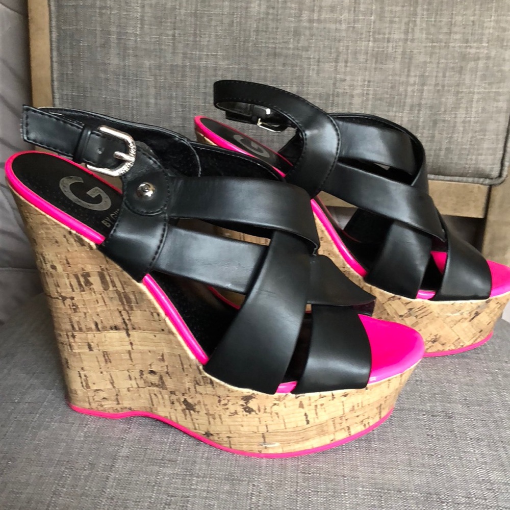 Sexy Black Guess Wedges